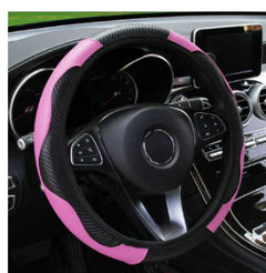 Carbon Fiber Sports Car Steering Wheel Cover – No Inner Ring, Universal 38cm