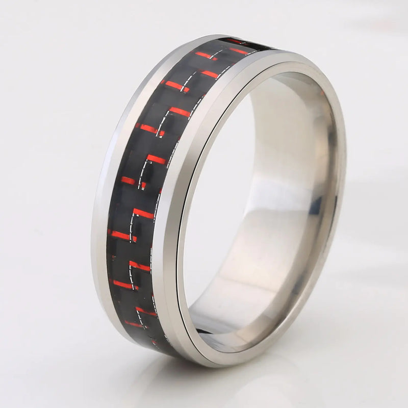 Titanium Steel Carbon Fiber Ring